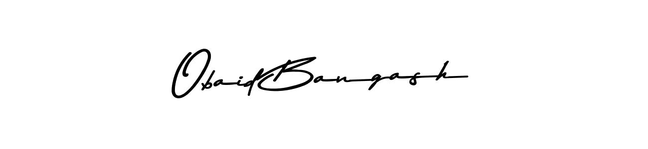 Also You can easily find your signature by using the search form. We will create Obaid Bangash name handwritten signature images for you free of cost using Asem Kandis PERSONAL USE sign style. Obaid Bangash signature style 9 images and pictures png