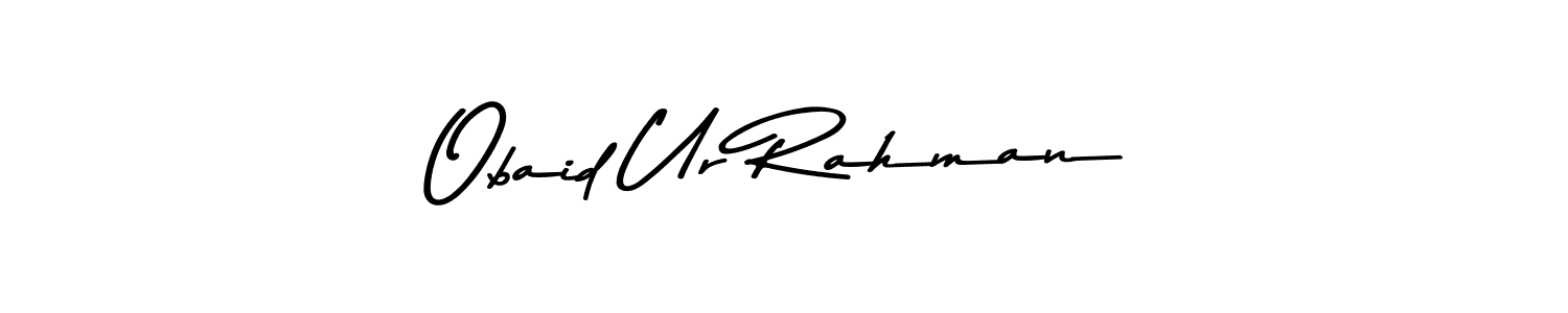 The best way (Asem Kandis PERSONAL USE) to make a short signature is to pick only two or three words in your name. The name Obaid Ur Rahman include a total of six letters. For converting this name. Obaid Ur Rahman signature style 9 images and pictures png