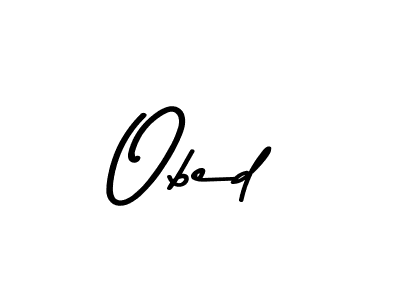 How to make Obed signature? Asem Kandis PERSONAL USE is a professional autograph style. Create handwritten signature for Obed name. Obed signature style 9 images and pictures png
