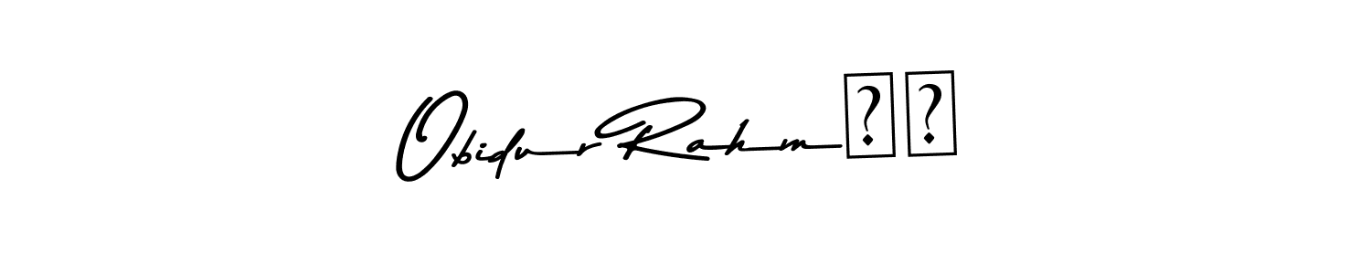 Here are the top 10 professional signature styles for the name Obidur RahmΑΝ. These are the best autograph styles you can use for your name. Obidur RahmΑΝ signature style 9 images and pictures png