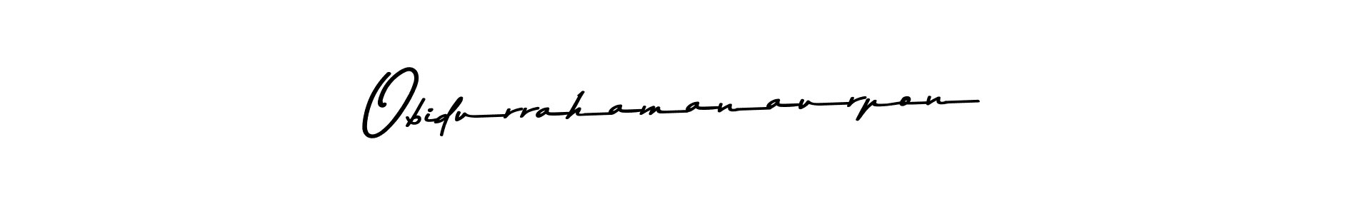 This is the best signature style for the Obidurrahamanaurpon name. Also you like these signature font (Asem Kandis PERSONAL USE). Mix name signature. Obidurrahamanaurpon signature style 9 images and pictures png