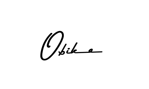 Also we have Obike name is the best signature style. Create professional handwritten signature collection using Asem Kandis PERSONAL USE autograph style. Obike signature style 9 images and pictures png