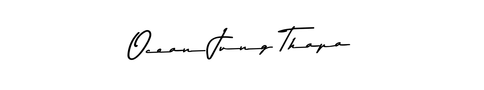 Make a beautiful signature design for name Ocean Jung Thapa. Use this online signature maker to create a handwritten signature for free. Ocean Jung Thapa signature style 9 images and pictures png