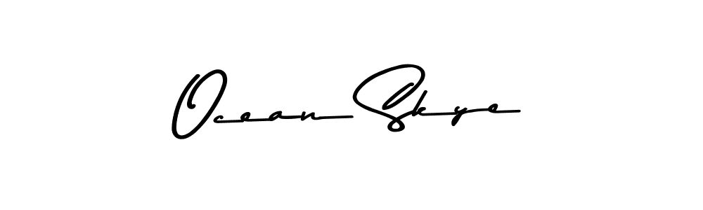 How to make Ocean Skye signature? Asem Kandis PERSONAL USE is a professional autograph style. Create handwritten signature for Ocean Skye name. Ocean Skye signature style 9 images and pictures png