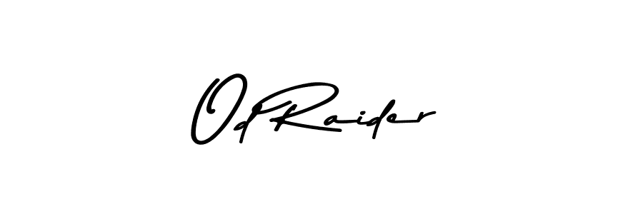 Design your own signature with our free online signature maker. With this signature software, you can create a handwritten (Asem Kandis PERSONAL USE) signature for name Od Raider. Od Raider signature style 9 images and pictures png