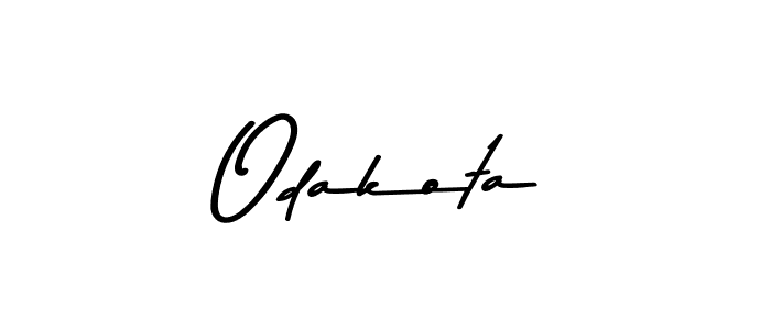 Also we have Odakota name is the best signature style. Create professional handwritten signature collection using Asem Kandis PERSONAL USE autograph style. Odakota signature style 9 images and pictures png