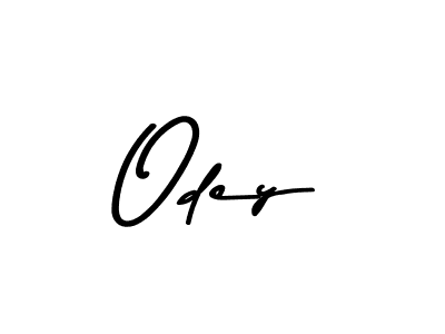 Create a beautiful signature design for name Odey. With this signature (Asem Kandis PERSONAL USE) fonts, you can make a handwritten signature for free. Odey signature style 9 images and pictures png