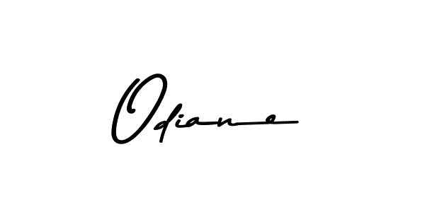 How to make Odiane name signature. Use Asem Kandis PERSONAL USE style for creating short signs online. This is the latest handwritten sign. Odiane signature style 9 images and pictures png