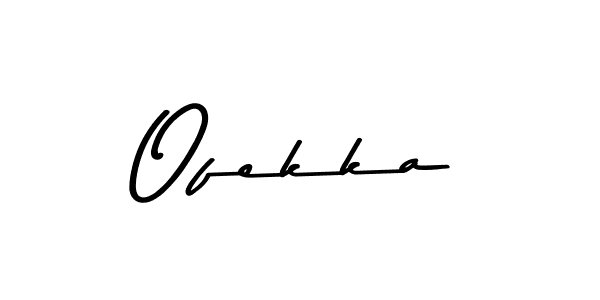 Create a beautiful signature design for name Ofekka. With this signature (Asem Kandis PERSONAL USE) fonts, you can make a handwritten signature for free. Ofekka signature style 9 images and pictures png