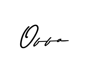 Use a signature maker to create a handwritten signature online. With this signature software, you can design (Asem Kandis PERSONAL USE) your own signature for name Offa. Offa signature style 9 images and pictures png