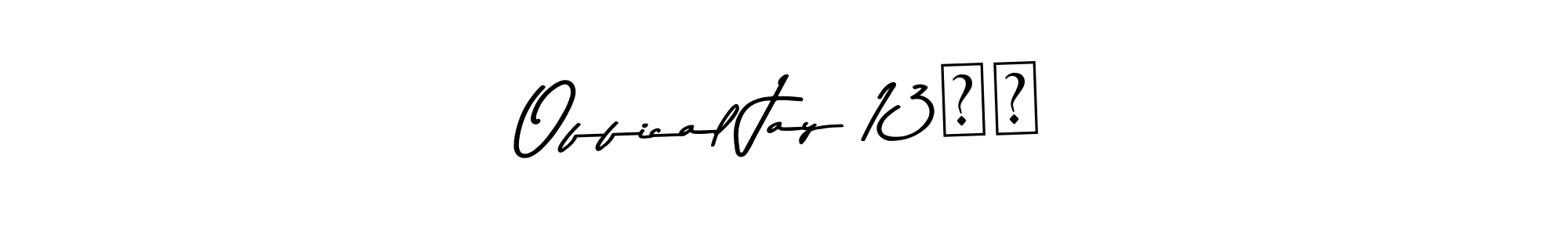 Use a signature maker to create a handwritten signature online. With this signature software, you can design (Asem Kandis PERSONAL USE) your own signature for name Offical Jay 13❣️. Offical Jay 13❣️ signature style 9 images and pictures png