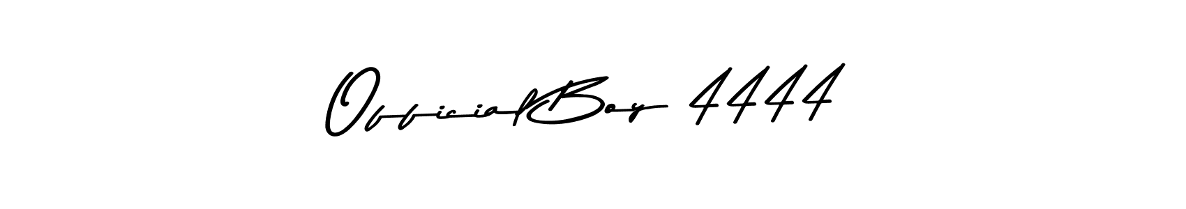 The best way (Asem Kandis PERSONAL USE) to make a short signature is to pick only two or three words in your name. The name Official Boy 4444 include a total of six letters. For converting this name. Official Boy 4444 signature style 9 images and pictures png