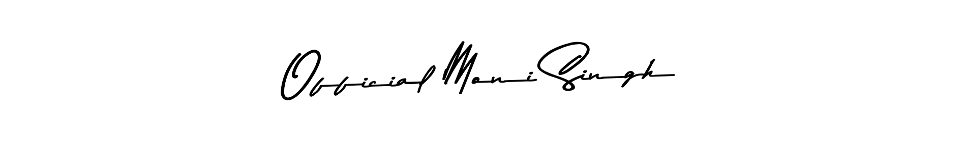 How to make Official Moni Singh name signature. Use Asem Kandis PERSONAL USE style for creating short signs online. This is the latest handwritten sign. Official Moni Singh signature style 9 images and pictures png