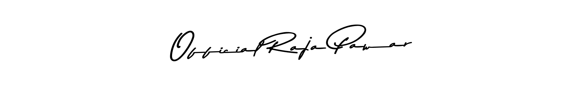 Create a beautiful signature design for name Official Raja Pawar. With this signature (Asem Kandis PERSONAL USE) fonts, you can make a handwritten signature for free. Official Raja Pawar signature style 9 images and pictures png