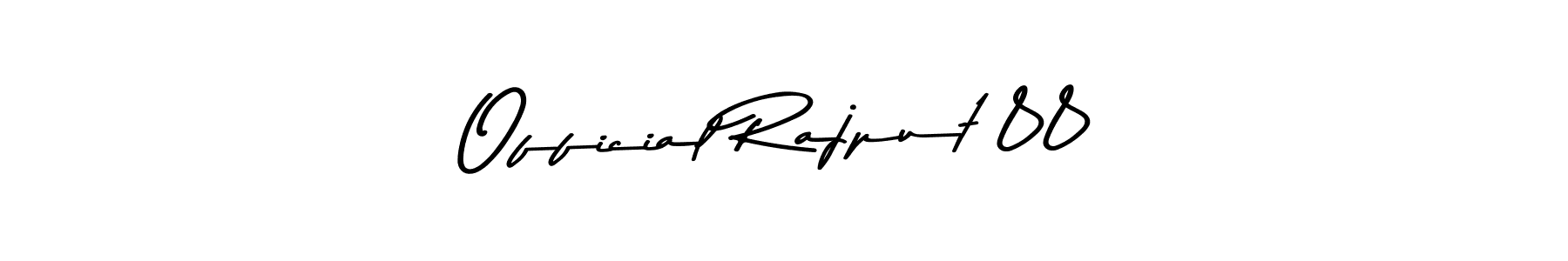 Also You can easily find your signature by using the search form. We will create Official Rajput 88 name handwritten signature images for you free of cost using Asem Kandis PERSONAL USE sign style. Official Rajput 88 signature style 9 images and pictures png