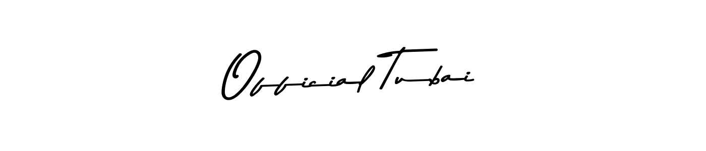 How to make Official Tubai signature? Asem Kandis PERSONAL USE is a professional autograph style. Create handwritten signature for Official Tubai name. Official Tubai signature style 9 images and pictures png