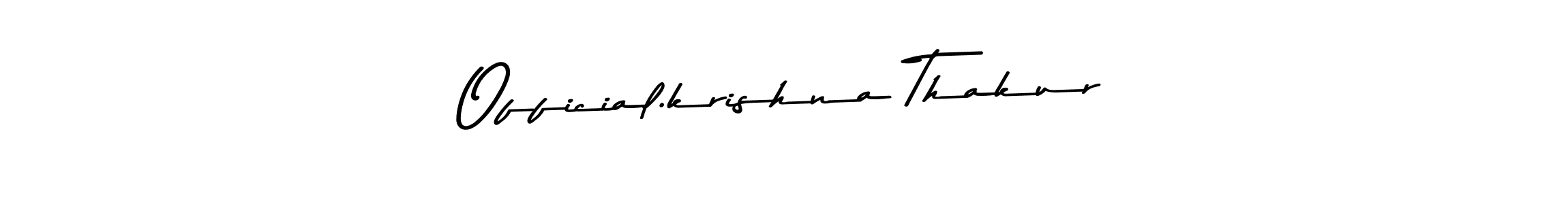 Make a beautiful signature design for name Official.krishna Thakur. With this signature (Asem Kandis PERSONAL USE) style, you can create a handwritten signature for free. Official.krishna Thakur signature style 9 images and pictures png