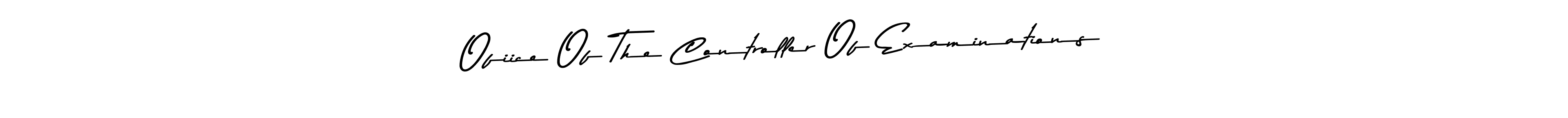 Make a beautiful signature design for name Ofiice Of The Controller Of Examinations. With this signature (Asem Kandis PERSONAL USE) style, you can create a handwritten signature for free. Ofiice Of The Controller Of Examinations signature style 9 images and pictures png