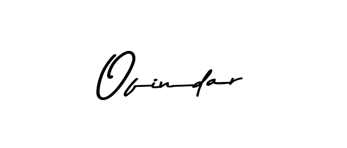 How to make Ofindar signature? Asem Kandis PERSONAL USE is a professional autograph style. Create handwritten signature for Ofindar name. Ofindar signature style 9 images and pictures png