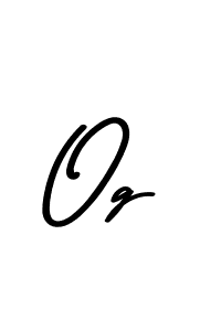 Create a beautiful signature design for name Og. With this signature (Asem Kandis PERSONAL USE) fonts, you can make a handwritten signature for free. Og signature style 9 images and pictures png