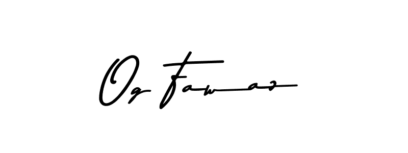 Also we have Og Fawaz name is the best signature style. Create professional handwritten signature collection using Asem Kandis PERSONAL USE autograph style. Og Fawaz signature style 9 images and pictures png