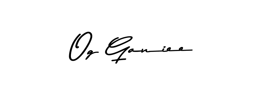 How to Draw Og Ganiee signature style? Asem Kandis PERSONAL USE is a latest design signature styles for name Og Ganiee. Og Ganiee signature style 9 images and pictures png