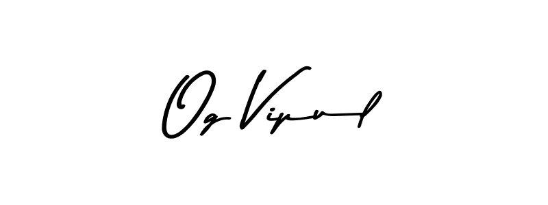 Here are the top 10 professional signature styles for the name Og Vipul. These are the best autograph styles you can use for your name. Og Vipul signature style 9 images and pictures png