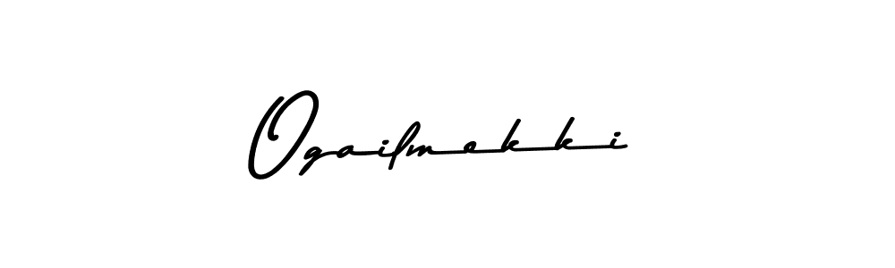 Ogailmekki stylish signature style. Best Handwritten Sign (Asem Kandis PERSONAL USE) for my name. Handwritten Signature Collection Ideas for my name Ogailmekki. Ogailmekki signature style 9 images and pictures png