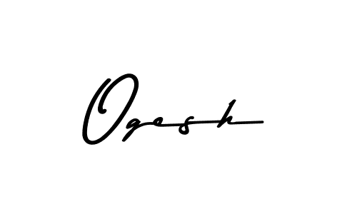 Ogesh stylish signature style. Best Handwritten Sign (Asem Kandis PERSONAL USE) for my name. Handwritten Signature Collection Ideas for my name Ogesh. Ogesh signature style 9 images and pictures png