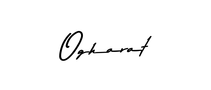 Create a beautiful signature design for name Ogharat. With this signature (Asem Kandis PERSONAL USE) fonts, you can make a handwritten signature for free. Ogharat signature style 9 images and pictures png