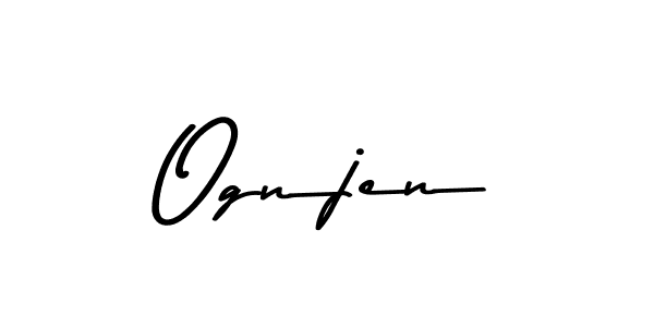Make a beautiful signature design for name Ognjen. Use this online signature maker to create a handwritten signature for free. Ognjen signature style 9 images and pictures png