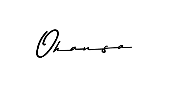 Also we have Ohansa name is the best signature style. Create professional handwritten signature collection using Asem Kandis PERSONAL USE autograph style. Ohansa signature style 9 images and pictures png