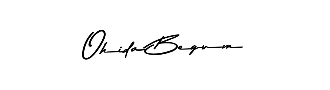 if you are searching for the best signature style for your name Ohida Begum. so please give up your signature search. here we have designed multiple signature styles  using Asem Kandis PERSONAL USE. Ohida Begum signature style 9 images and pictures png
