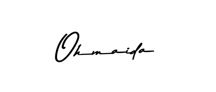 Design your own signature with our free online signature maker. With this signature software, you can create a handwritten (Asem Kandis PERSONAL USE) signature for name Ohmaida. Ohmaida signature style 9 images and pictures png