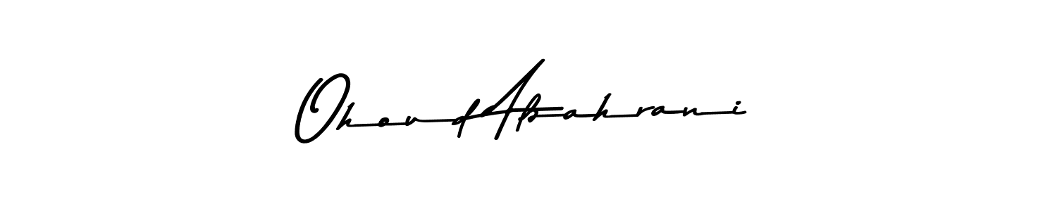 Design your own signature with our free online signature maker. With this signature software, you can create a handwritten (Asem Kandis PERSONAL USE) signature for name Ohoud Alzahrani. Ohoud Alzahrani signature style 9 images and pictures png