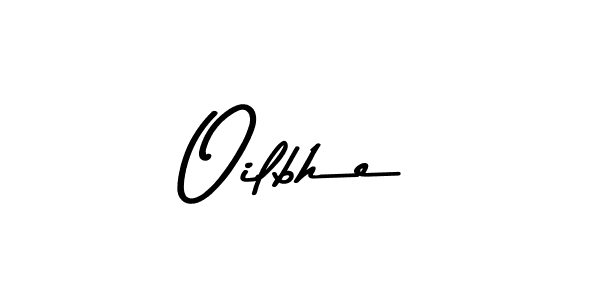 This is the best signature style for the Oilbhe name. Also you like these signature font (Asem Kandis PERSONAL USE). Mix name signature. Oilbhe signature style 9 images and pictures png