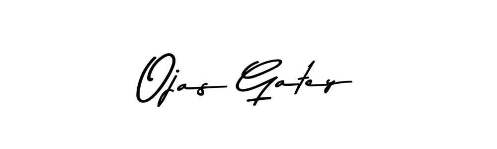 Design your own signature with our free online signature maker. With this signature software, you can create a handwritten (Asem Kandis PERSONAL USE) signature for name Ojas Gatey. Ojas Gatey signature style 9 images and pictures png