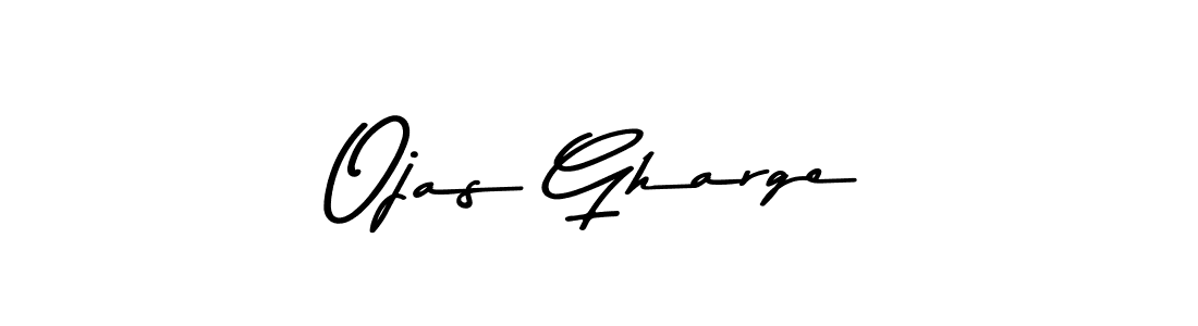 if you are searching for the best signature style for your name Ojas Gharge. so please give up your signature search. here we have designed multiple signature styles  using Asem Kandis PERSONAL USE. Ojas Gharge signature style 9 images and pictures png