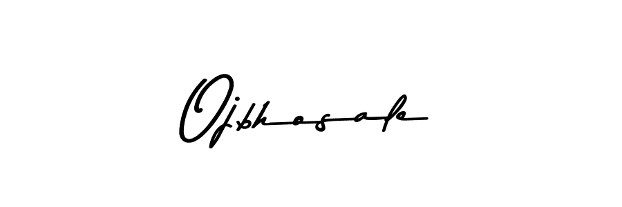 Make a beautiful signature design for name Ojbhosale. With this signature (Asem Kandis PERSONAL USE) style, you can create a handwritten signature for free. Ojbhosale signature style 9 images and pictures png