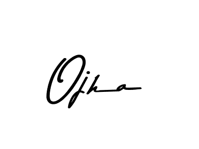 Create a beautiful signature design for name Ojha. With this signature (Asem Kandis PERSONAL USE) fonts, you can make a handwritten signature for free. Ojha signature style 9 images and pictures png