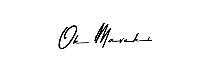 This is the best signature style for the Ok Mavchi name. Also you like these signature font (Asem Kandis PERSONAL USE). Mix name signature. Ok Mavchi signature style 9 images and pictures png