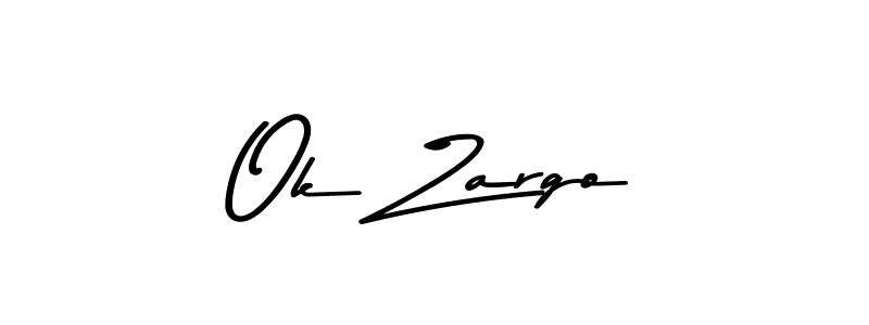 How to make Ok Zargo signature? Asem Kandis PERSONAL USE is a professional autograph style. Create handwritten signature for Ok Zargo name. Ok Zargo signature style 9 images and pictures png