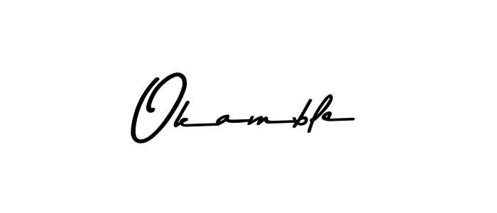Best and Professional Signature Style for Okamble. Asem Kandis PERSONAL USE Best Signature Style Collection. Okamble signature style 9 images and pictures png