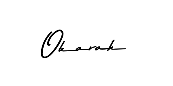 Here are the top 10 professional signature styles for the name Okarah. These are the best autograph styles you can use for your name. Okarah signature style 9 images and pictures png