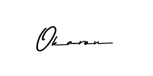 Similarly Asem Kandis PERSONAL USE is the best handwritten signature design. Signature creator online .You can use it as an online autograph creator for name Okaron. Okaron signature style 9 images and pictures png