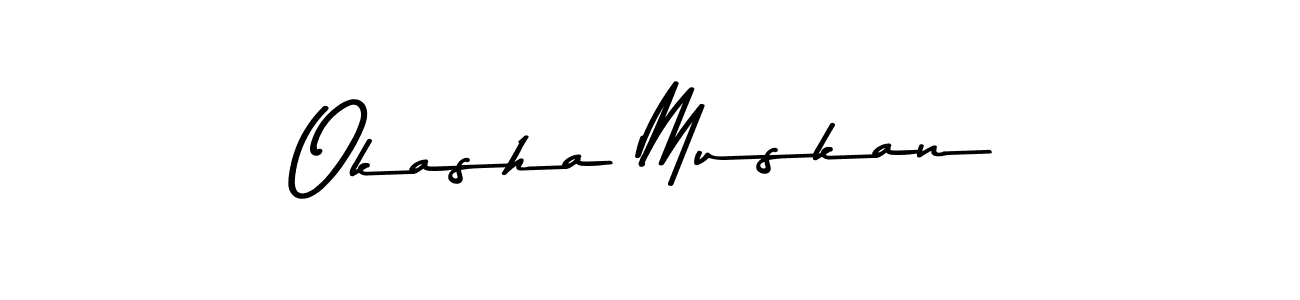 It looks lik you need a new signature style for name Okasha Muskan. Design unique handwritten (Asem Kandis PERSONAL USE) signature with our free signature maker in just a few clicks. Okasha Muskan signature style 9 images and pictures png