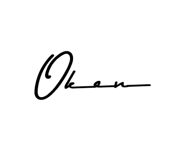 if you are searching for the best signature style for your name Oken. so please give up your signature search. here we have designed multiple signature styles  using Asem Kandis PERSONAL USE. Oken signature style 9 images and pictures png