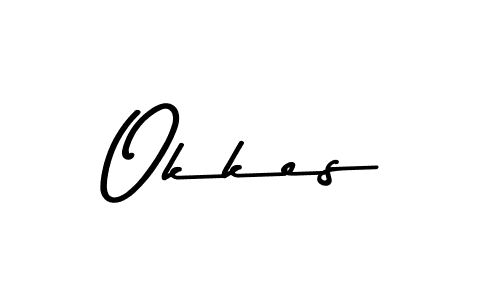 How to Draw Okkes signature style? Asem Kandis PERSONAL USE is a latest design signature styles for name Okkes. Okkes signature style 9 images and pictures png