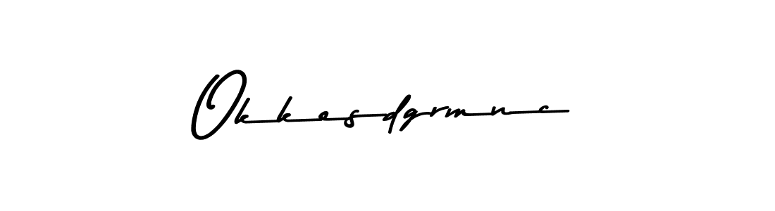 Design your own signature with our free online signature maker. With this signature software, you can create a handwritten (Asem Kandis PERSONAL USE) signature for name Okkesdgrmnc. Okkesdgrmnc signature style 9 images and pictures png