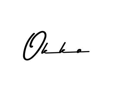 Okko stylish signature style. Best Handwritten Sign (Asem Kandis PERSONAL USE) for my name. Handwritten Signature Collection Ideas for my name Okko. Okko signature style 9 images and pictures png